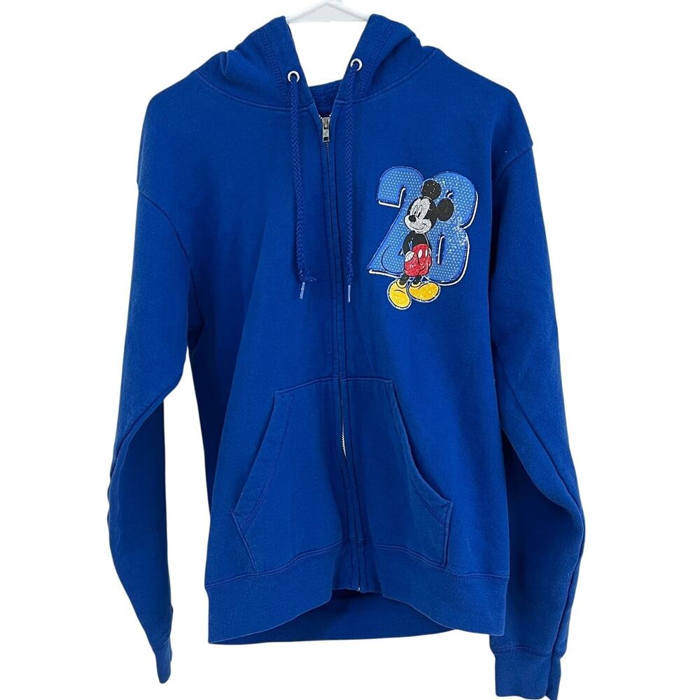 Hanes Official Disneyland‎ Resort Parks Mickey Full Zip Sweatshirt Hoodie Size S